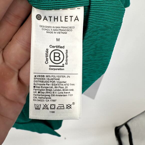 ATHLETA NWT Echo Top in Emerald Green // M - Picture 7 of 11